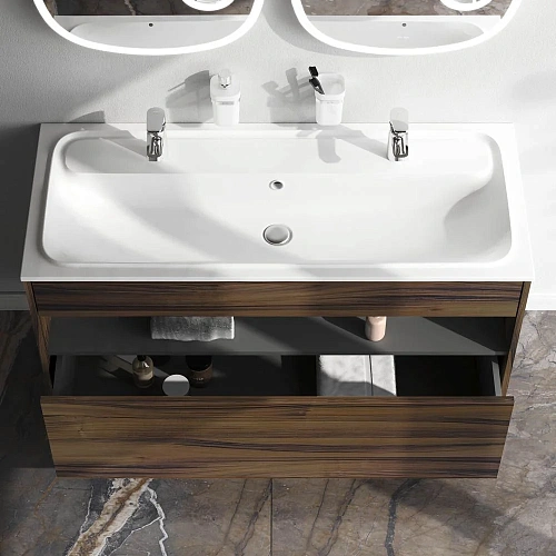 Тумба под раковину AM.PM Func M8FFUX1201OF pull-out, 120 см универсальная, дерево текстурированное Тумба под раковину AM.PM Func M8FFUX1201OF pull-out, 120 см универсальная, дерево текстурированное