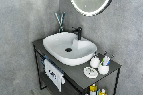 Раковина Gid N9446b 51156 накладная белая 61x42x12.5 Раковина Gid N9446b 51156 накладная белая 61x42x12.5