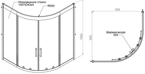 Душевой уголок AM.PM Gem W90G-401A090WT 90х90,стекло прозрачное,профиль мат. серебро,без поддона Душевой уголок AM.PM Gem W90G-401A090WT 90х90,стекло прозрачное,профиль мат. серебро,без поддона