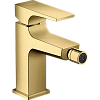 Смеситель для биде Hansgrohe Metropol 32520990 с донным клапаном Push-Open, полированное золото Смеситель для биде Hansgrohe Metropol 32520990 с донным клапаном Push-Open, полированное золото