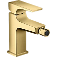 Смеситель для биде Hansgrohe Metropol 32520990 с донным клапаном Push-Open, полированное золото Смеситель для биде Hansgrohe Metropol 32520990 с донным клапаном Push-Open, полированное золото