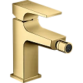 Смеситель для биде Hansgrohe Metropol 32520990 с донным клапаном Push-Open, полированное золото Смеситель для биде Hansgrohe Metropol 32520990 с донным клапаном Push-Open, полированное золото