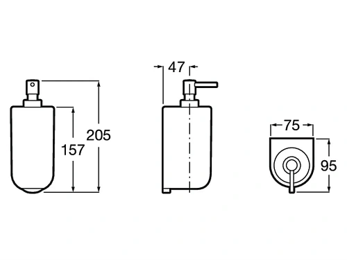 Дозатор жидкого мыла Roca Onda 3870ZC000 Дозатор жидкого мыла Roca Onda 3870ZC000