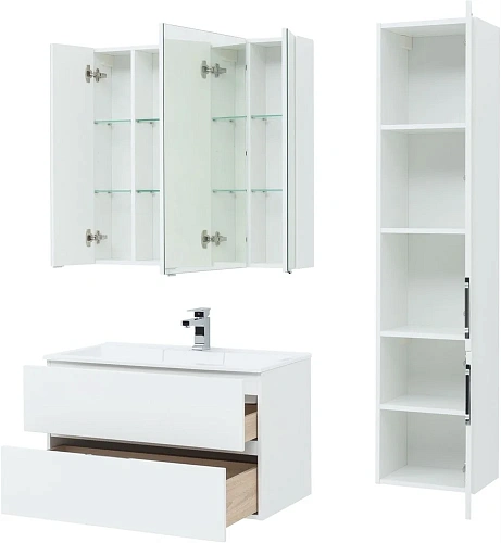 Тумба под раковину Aquanet Алвита 90 белый 00235340 Тумба под раковину Aquanet Алвита 90 белый 00235340