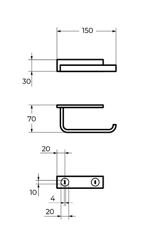 Держатель туалетной бумаги CEZARES MAXIMA CZR-F-8921 хром Держатель туалетной бумаги CEZARES MAXIMA CZR-F-8921 хром