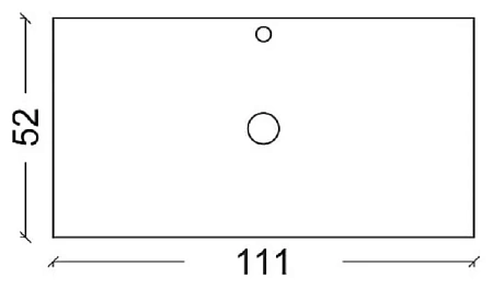 Столешница Armadi Art NeoArt Solid Glass 851-110 белая прямая 111x52см Столешница Armadi Art NeoArt Solid Glass 851-110 белая прямая 111x52см