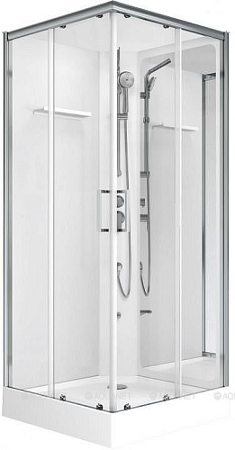 Душевая кабина Aquanet Passion S 3.0 90x90 00348330 прозрачное стекло, поддон низкий, двери раздвижные Душевая кабина Aquanet Passion S 3.0 90x90 00348330 прозрачное стекло, поддон низкий, двери раздвижные