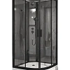 Душевая кабина Timo Premium ILMA Black 909 с крышей, хамам и стульчиком 90x90x222 Душевая кабина Timo Premium ILMA Black 909 с крышей, хамам и стульчиком 90x90x222