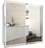 Картинка анонса товара «зеркальный шкаф silver mirrors 805x800 sides (led-00002540)»