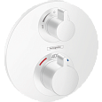 Смеситель для ванны Hansgrohe Ecostat S, СМ 15758700, матовый белый термостатический Смеситель для ванны Hansgrohe Ecostat S, СМ 15758700, матовый белый термостатический