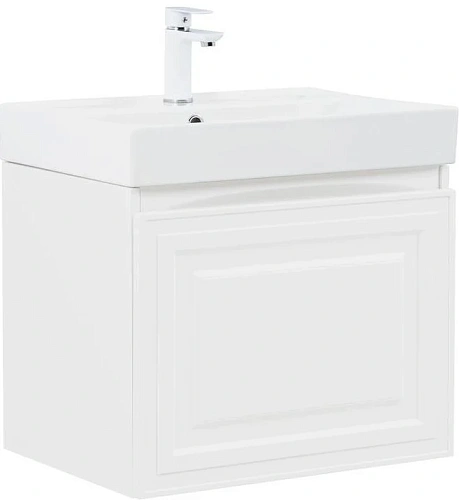 Тумба с раковиной Aquanet Агата 60 00348184 белый сатин Тумба с раковиной Aquanet Агата 60 00348184 белый сатин