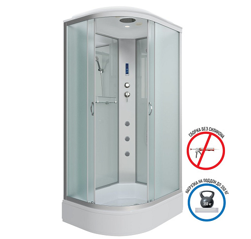 Душевая кабина Niagara Classic NG-33974-14RF (900х700х2150) средний поддон (26см) стекло матовое 339744RF Душевая кабина Niagara Classic NG-33974-14RF (900х700х2150) средний поддон (26см) стекло матовое 339744RF