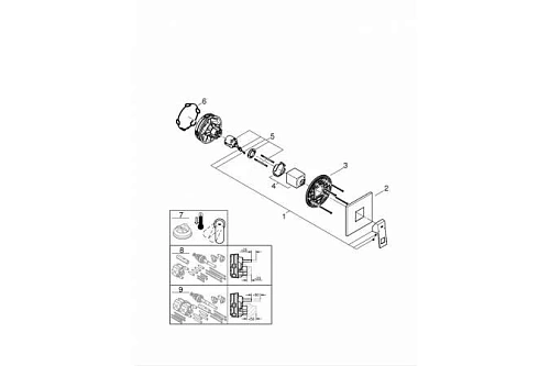 Смеситель для душа GROHE Eurocube, хром (24061000) Смеситель для душа GROHE Eurocube, хром (24061000)