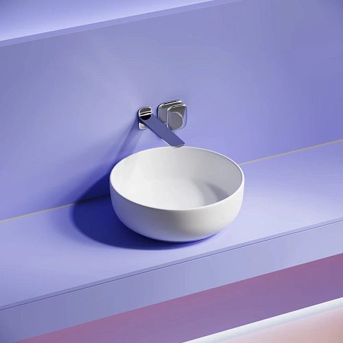 Раковина Ceramica Nova Taycan CN12003MW накладная, круглая 375 мм, белая матовая Раковина Ceramica Nova Taycan CN12003MW накладная, круглая 375 мм, белая матовая