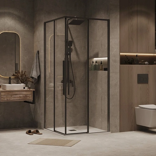 Душевая дверь GROSSMAN 1/2.К33.01.11.42.00 Galaxy (110x195) графит сатин, стекло прозрачное Душевая дверь GROSSMAN 1/2.К33.01.11.42.00 Galaxy (110x195) графит сатин, стекло прозрачное