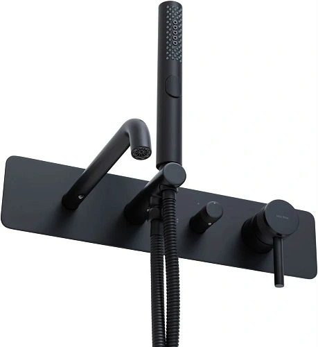 Смеситель для ванны Allen Brau Priority 5.31A05-31 (с внутренней частью) черный матовый Смеситель для ванны Allen Brau Priority 5.31A05-31 (с внутренней частью) черный матовый