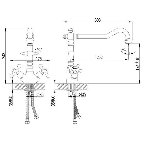 Смеситель для кухни Lemark Standard LM2109C Смеситель для кухни Lemark Standard LM2109C