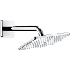 Картинка анонса товара «верхний душ hansgrohe ecosmart 240 1jet 9 л/мин с держателем 27375000, хром»