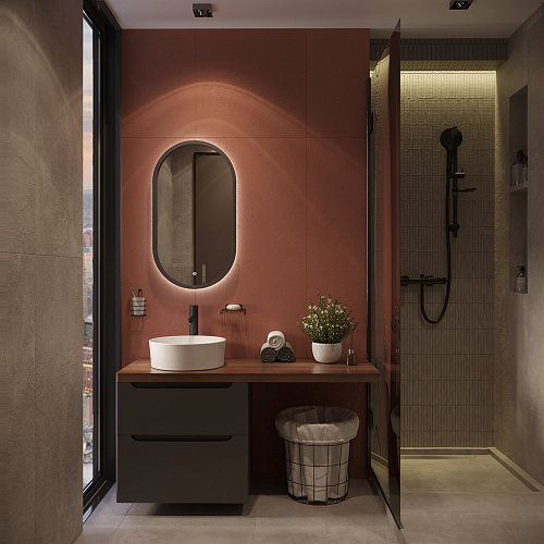 Тумба с раковиной STWORKI Берген 60 серая с темной столешницей 122, Bocchi Vessel 1174-061-0125 5677 567751 Тумба с раковиной STWORKI Берген 60 серая с темной столешницей 122, Bocchi Vessel 1174-061-0125 5677 567751