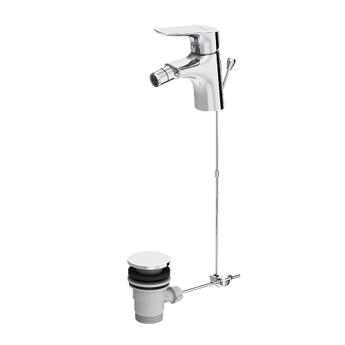 Смеситель для биде Damixa Jupiter 770240000 с донным клапаном, хром Смеситель для биде Damixa Jupiter 770240000 с донным клапаном, хром