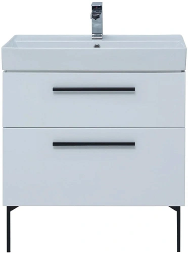 Тумба под раковину Aquanet Nova 75 белый (2 ящика) 00242262 Тумба под раковину Aquanet Nova 75 белый (2 ящика) 00242262