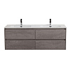 Картинка анонса товара «тумба под раковину belbagno kraft-1200-4c-so-2-cg cemento grigio подвесная 1200x460»