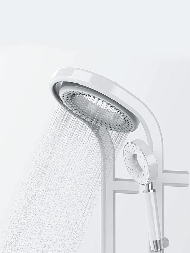 Душевая система AQUAme AQM 8004W с термостатом, Белый AQM8004W Душевая система AQUAme AQM 8004W с термостатом, Белый AQM8004W
