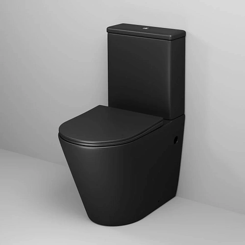 Унитаз напольный GROSSMAN GR-4480BMS Color 620x365x810 черный матовый безободковый с тонкой крышкой Унитаз напольный GROSSMAN GR-4480BMS Color 620x365x810 черный матовый безободковый с тонкой крышкой