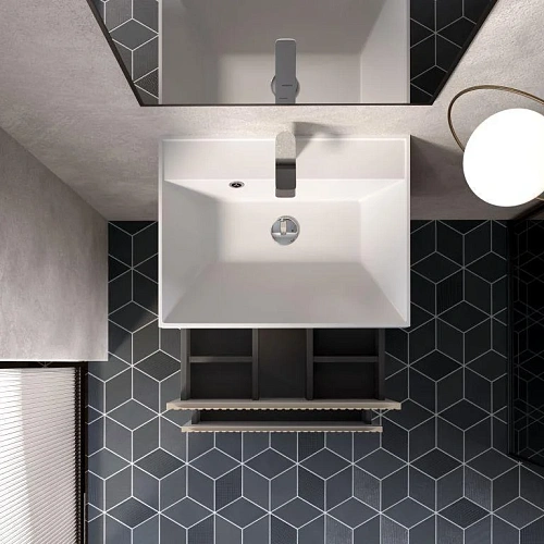 Тумба под раковину AQUAme AQM900160BG S1 подвесная 60 см бежевый Тумба под раковину AQUAme AQM900160BG S1 подвесная 60 см бежевый