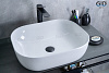 Картинка анонса товара «раковина gid d1302 51198 накладная белая 50x40x14»