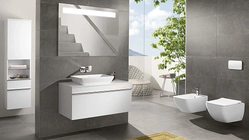 Унитаз подвесной Villeroy & Boch Venticello 4611RS01 (4611 RS 01) безободковый Combipack Унитаз подвесной Villeroy & Boch Venticello 4611RS01 (4611 RS 01) безободковый Combipack