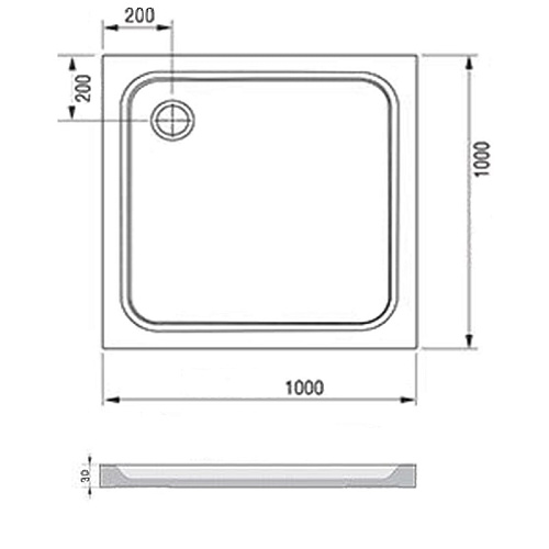 Душевой поддон Ravak Perseus Pro Chrome 100x100 XA04AA01010 Душевой поддон Ravak Perseus Pro Chrome 100x100 XA04AA01010