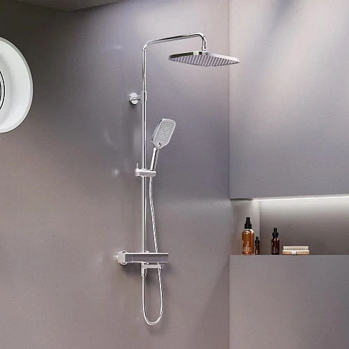 Душевая система Damixa Gala 953810000 с термостом, хром Душевая система Damixa Gala 953810000 с термостом, хром