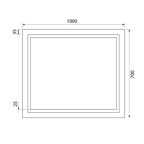 Зеркало Iddis Zodiac 100 (ZOD10T0i98) с подсветкой и термообогревом Зеркало Iddis Zodiac 100 (ZOD10T0i98) с подсветкой и термообогревом