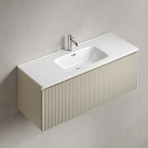 Тумба под раковину SANCOS Snob SNR1.0120CE R 1.0 1195х445х406 Beige Soft подвесная Тумба под раковину SANCOS Snob SNR1.0120CE R 1.0 1195х445х406 Beige Soft подвесная