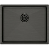 Картинка анонса товара «кухонная мойка paulmark next 54 uni, pm215444-gm, вороненая сталь,540х440мм 1,2мм»