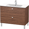 Картинка анонса товара «тумба под раковину duravit brioso br440301021 напольная 102 см каштан»