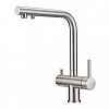 Картинка анонса товара «смеситель для кухни milacio ultra 559 (mcu.559.ss) под фильтр, нержавеющая сталь»