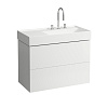 Картинка анонса товара «тумба под раковину laufen kartell by laufen 2 ящика, полка слева, белый матовый 4.0760.8.033.640.1»