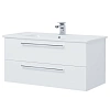Тумба под раковину DREJA GIO, 100 см, подвесная, 2 ящика, белый глянец 77.0105W Тумба под раковину DREJA GIO, 100 см, подвесная, 2 ящика, белый глянец 77.0105W