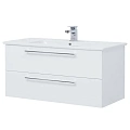 Тумба под раковину DREJA GIO, 100 см, подвесная, 2 ящика, белый глянец 77.0105W Тумба под раковину DREJA GIO, 100 см, подвесная, 2 ящика, белый глянец 77.0105W