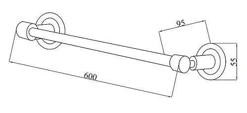 Полотенцедержатель Boheme Murano Cristal 10902-CRST-CH Полотенцедержатель Boheme Murano Cristal 10902-CRST-CH