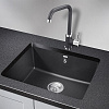 Кухонная мойка Granula 5551, ЧЁРНЫЙ, кварц 550х460 Кухонная мойка Granula 5551, ЧЁРНЫЙ, кварц 550х460