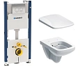 Комплект инсталляция с подвесным унитазом Geberit Selnova Square 458.121.SE.1 с сиденьем микролифт Комплект инсталляция с подвесным унитазом Geberit Selnova Square 458.121.SE.1 с сиденьем микролифт