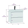 Тумба под раковину Onika Эсквана 65 см 106549 подвесная, белая (для Вилис 65) Тумба под раковину Onika Эсквана 65 см 106549 подвесная, белая (для Вилис 65)