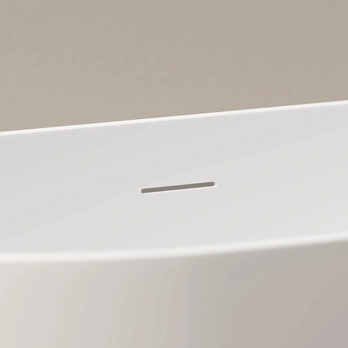 Акриловая ванна SANCOS Leaf FB20MW 1700x800x580, отдельностоящая, овальная, с каркасом, со сливом-переливом, донным клапаном"сlick-сlack", белый матовый Акриловая ванна SANCOS Leaf FB20MW 1700x800x580, отдельностоящая, овальная, с каркасом, со сливом-переливом, донным клапаном"сlick-сlack", белый матовый