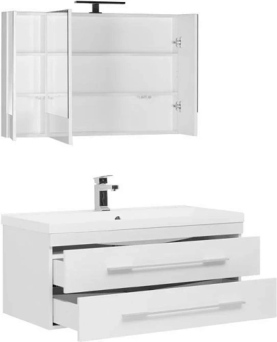 Комплект мебели Aquanet Нота 100 белый (камерино) 00287696 Комплект мебели Aquanet Нота 100 белый (камерино) 00287696