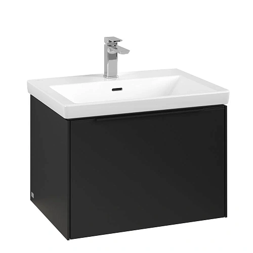 Тумба под раковину Villeroy & Boch Subway 3.0 с подсветкой Volcano Black / Volcano Black C575L1VL Тумба под раковину Villeroy & Boch Subway 3.0 с подсветкой Volcano Black / Volcano Black C575L1VL