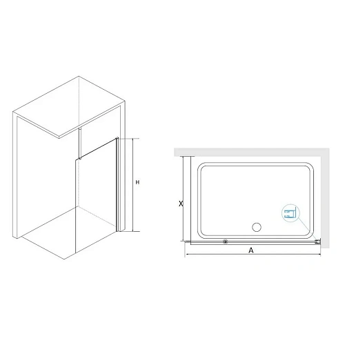 Душевая перегородка RGW WA-03 Walk In 06100309-11 Душевая перегородка RGW WA-03 Walk In 06100309-11
