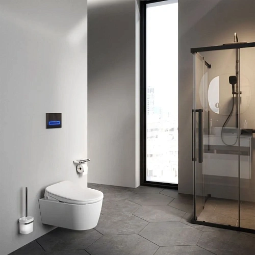 Унитаз подвесной AM.PM Func C8F1702SC FlashClean c электронной крышкой-биде со скрытой подводкой Унитаз подвесной AM.PM Func C8F1702SC FlashClean c электронной крышкой-биде со скрытой подводкой